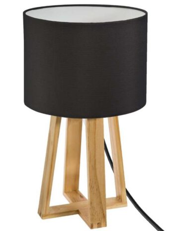 Atmosphera lampa molu 20×34,5cm poliester/drvo crna