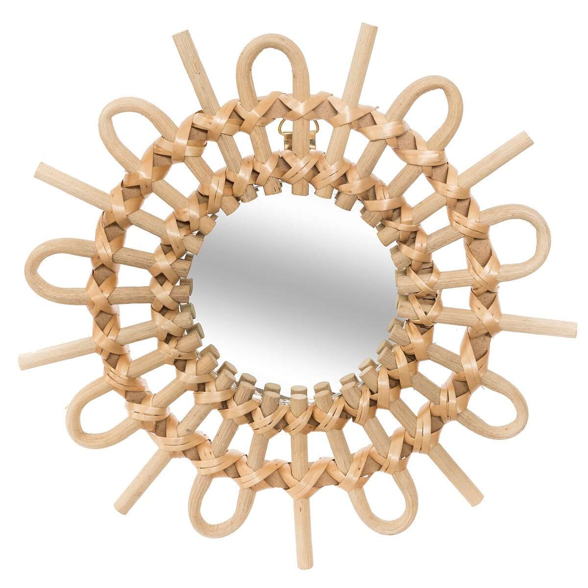Atmosphera ogledalo sun 27x3cm staklo/ratan/mdf bež set 3/1 - Image 4