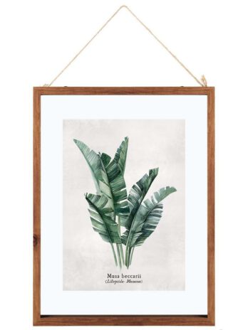 Atmosphera slika u okviru leaves 38x48cm staklo/mdf razne boje