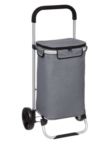 Five kolica za kupovinu termo 46.5x34x96cm aluminij poliester siva