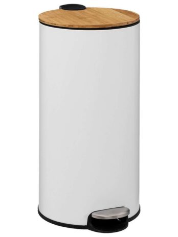 Five kanta za smeće bam 30l 29x36x65cm inox bijela