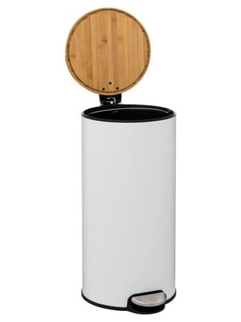Five kanta za smeće bam 30l 29x36x65cm inox bijela