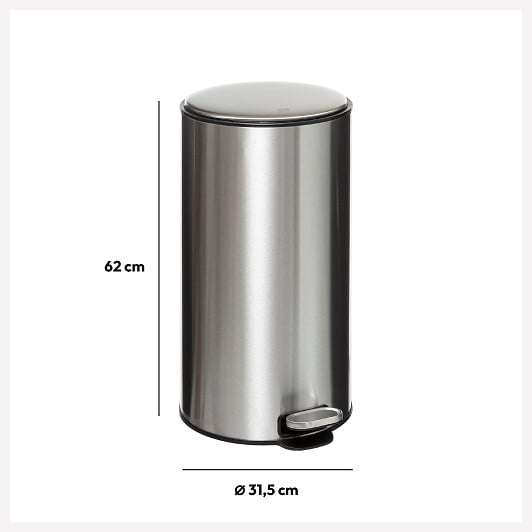 Five kanta za smeće 30l delta 31.5x31.5x62cm inox srebrna - Image 8