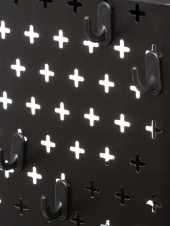 Five kolica kuhinjska 3 police 51×29.5x76cm metal crna