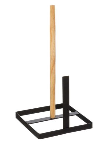Five držač kuhinjskih ručnika modern 15x15x30cm metal crna