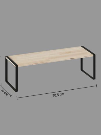 Five polica kuhinjska50.5x18x15cm mdf crna