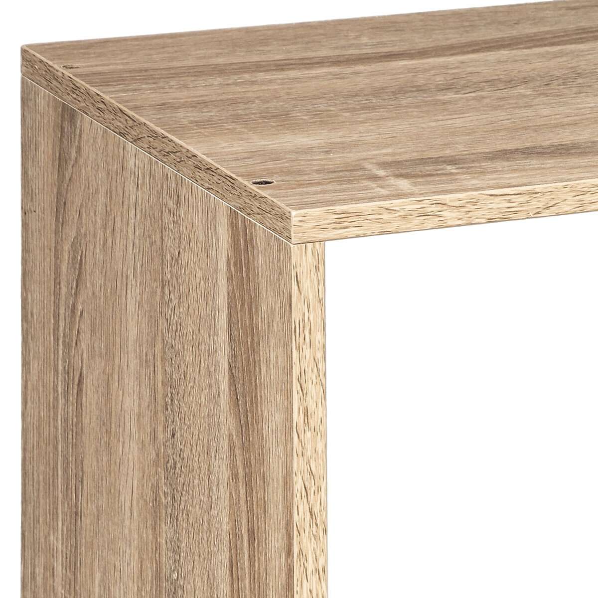 Five zidna polica mix modul 69x32x34,5cm furnir, natural - Image 3