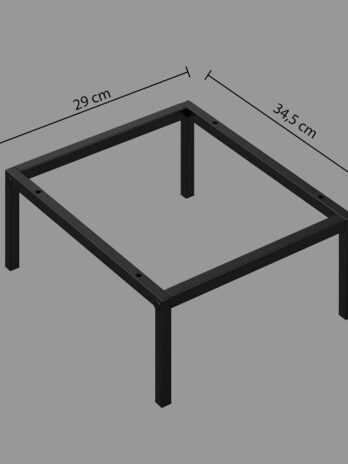Five nogice za police modul 29×15.2×34.5cm metal crna