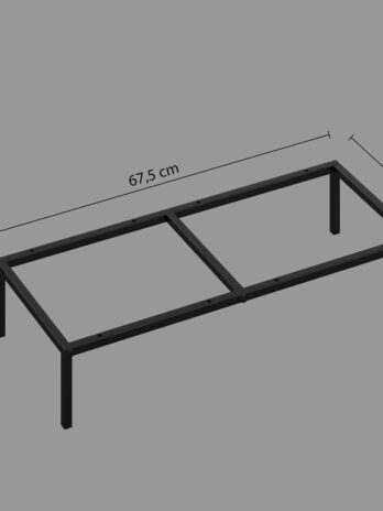 Five nogice za police modul 67.5x29x15.2cm metal crna