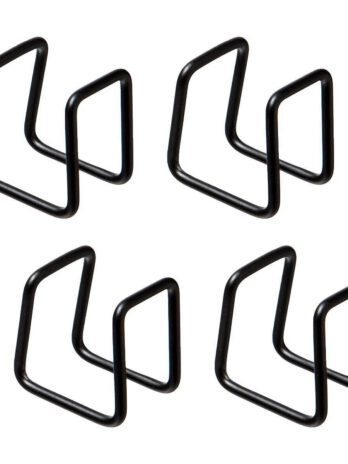 Five spojnice za police 4/1 modul 3×2.5×3.5cm metal crna