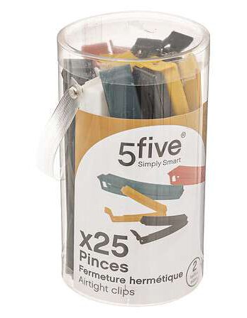 Five štipaljke za domaćinstvo 1,5×1,2x11cm polipropilen višebojne