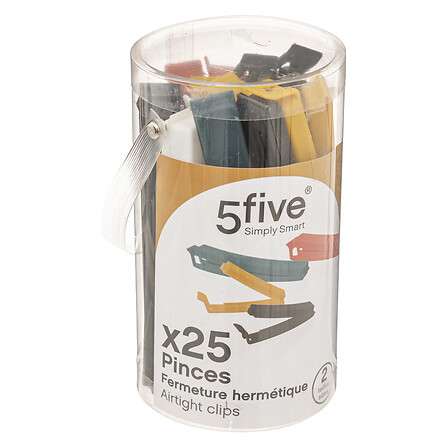 Five štipaljke za domaćinstvo 1,5x1,2x11cm polipropilen višebojne - Image 2