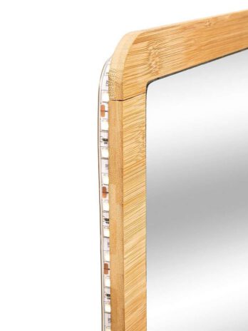 Five zidno ogledalo pravokutno led 47×2.3x66cm, bambus