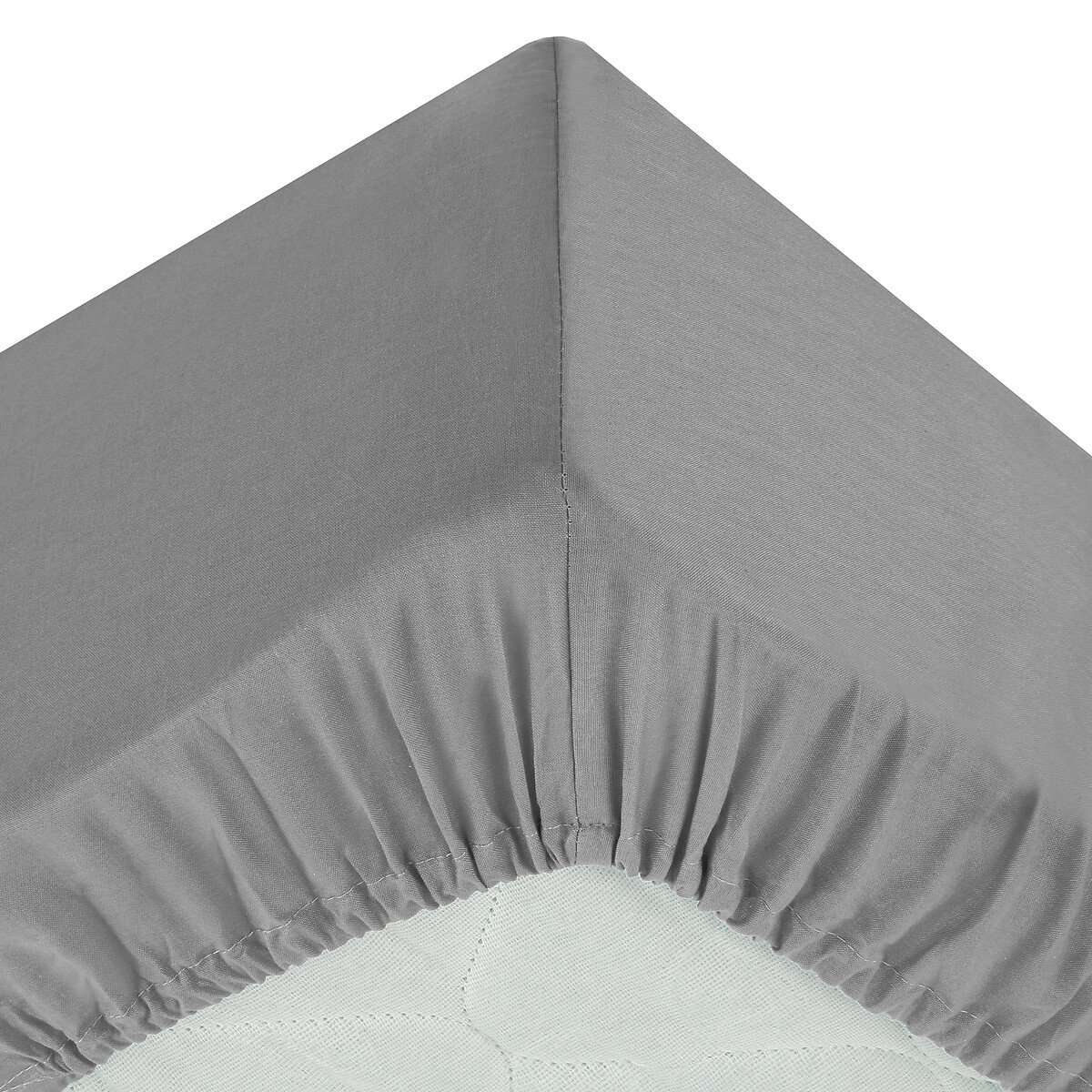 Atmosphera plahta s gumicom 160x200cm pamuk siva - Image 2