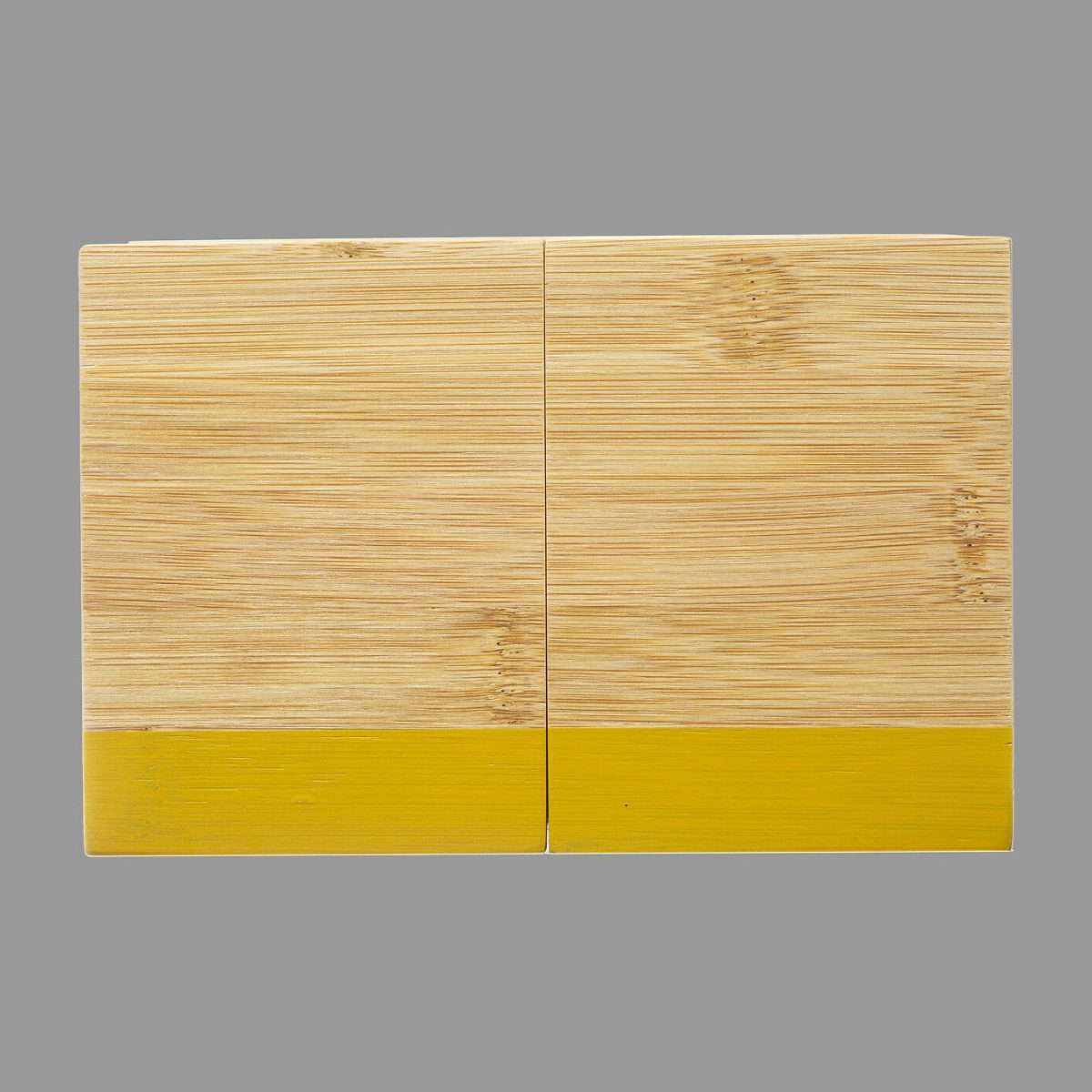 Five držač kuhinjskih potrepština modern 18x10x12cm bambus žuti - Image 2
