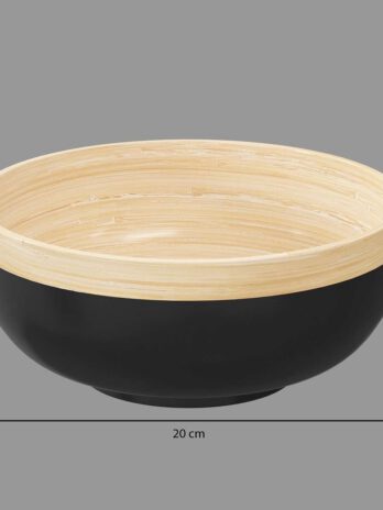 Five zdjela modern d.20×7.5cm bambus crna