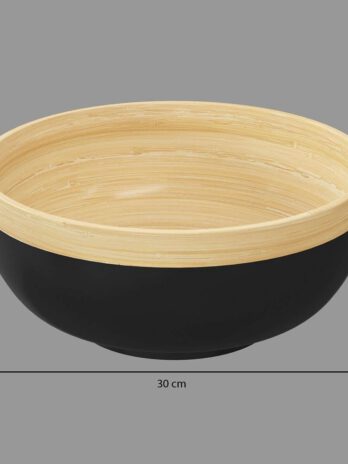 Five zdjela modern d.30x12cm bambus crna