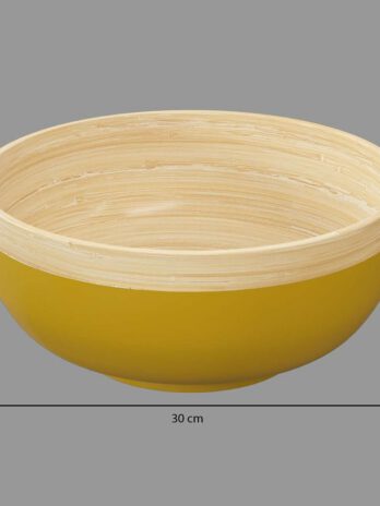 Five zdjela modern d.30x12cm bambus žuta