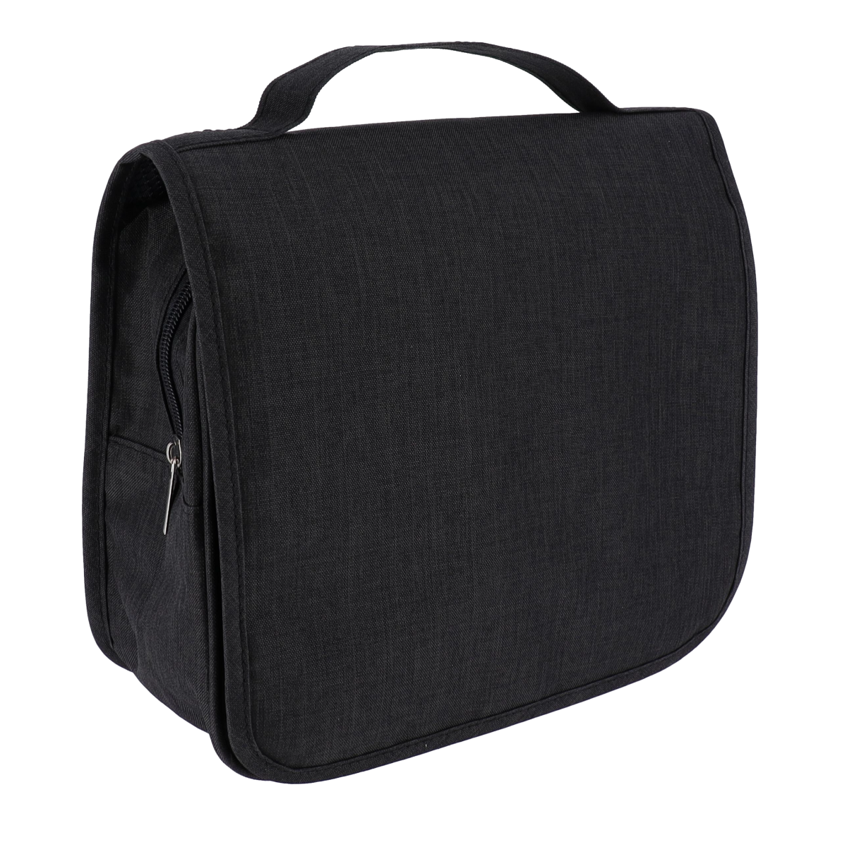 Tendance toaletna torbica heather sa preklopnim poklopcem, crna