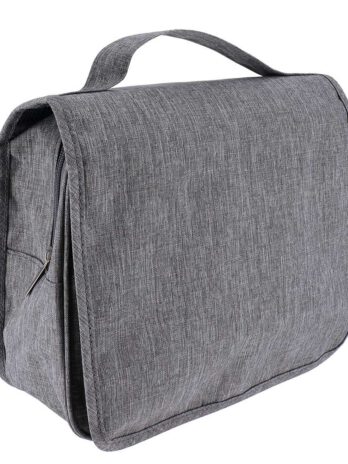 Tendance toaletna torbica heather sa preklopnim poklopcem, siva