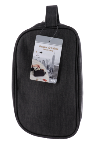 Tendance toaletna torbica heather pravokutna, poliester, crna
