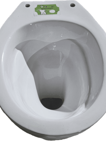 Inter Ceramic wc školjka sa donjim odvodom bez ruba (rimless) 46,6x36x39 cm porculan, bijela