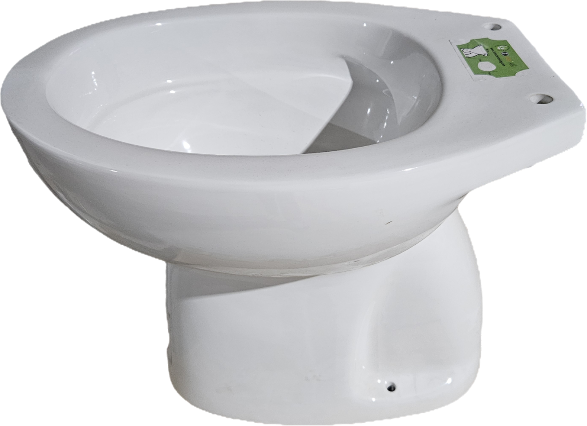 Inter Ceramic wc školjka sa donjim odvodom bez ruba (rimless) 46,6x36x39 cm porculan, bijela - Image 3