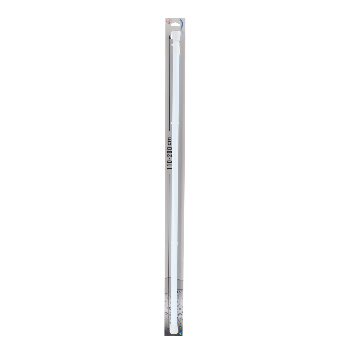 Tendance držač zavjese za kadu 110-200 cm aluminij, bijeli - Image 2
