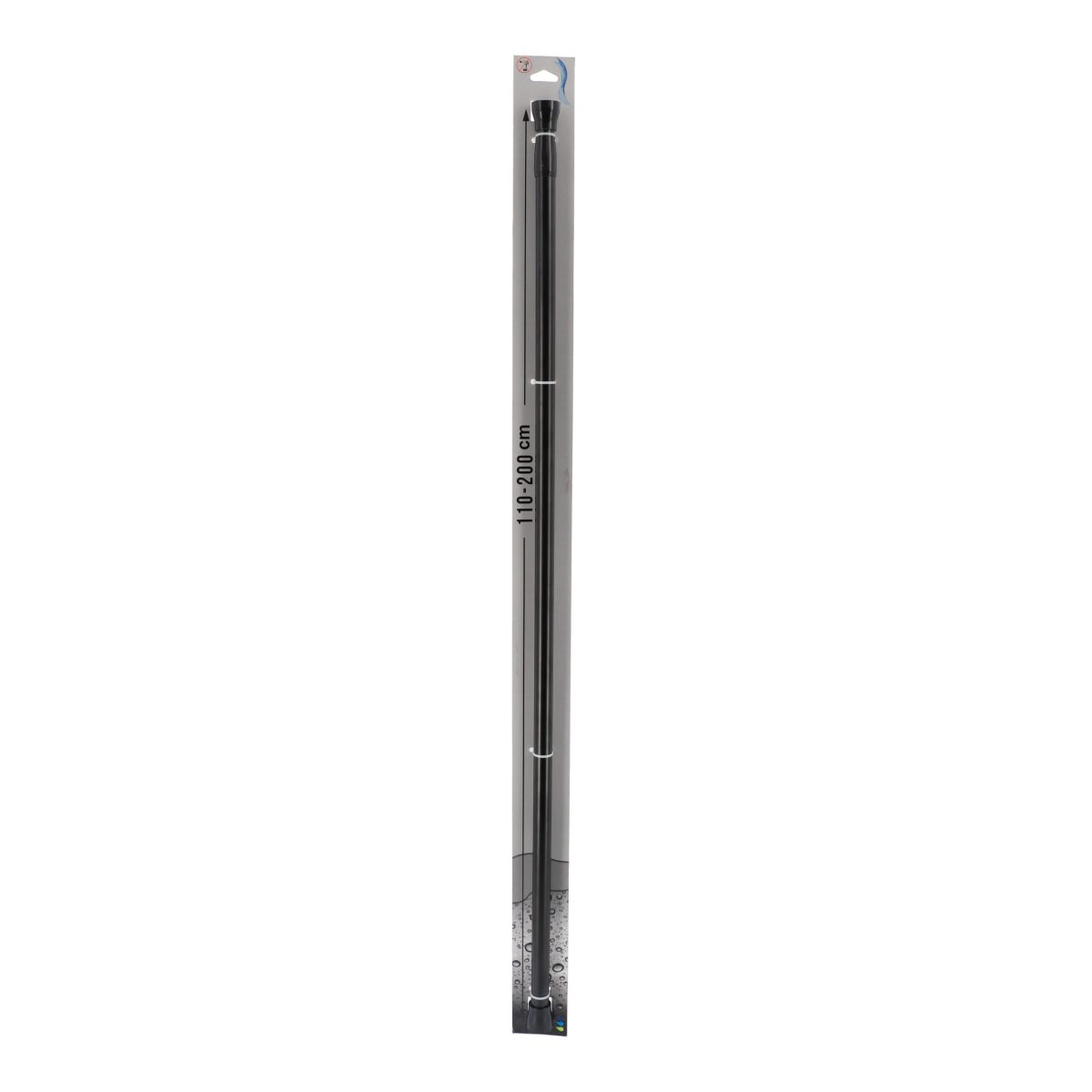 Tendance držač zavjese za kadu 110-200 cm aluminij, crni - Image 2