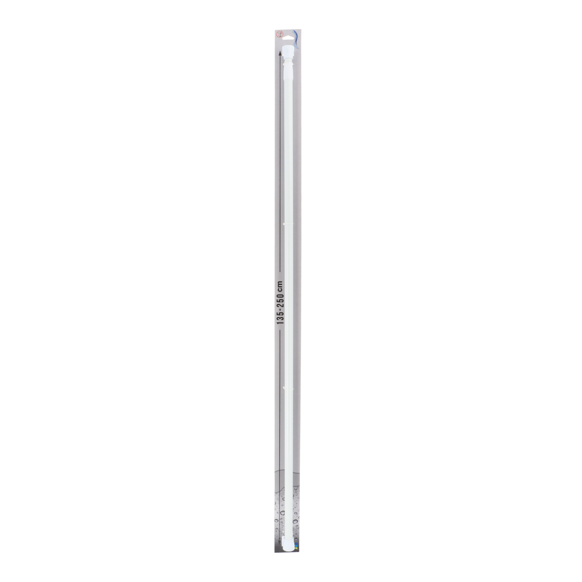 Tendance držač zavjese za kadu 135-250 cm aluminij, bijeli - Image 2