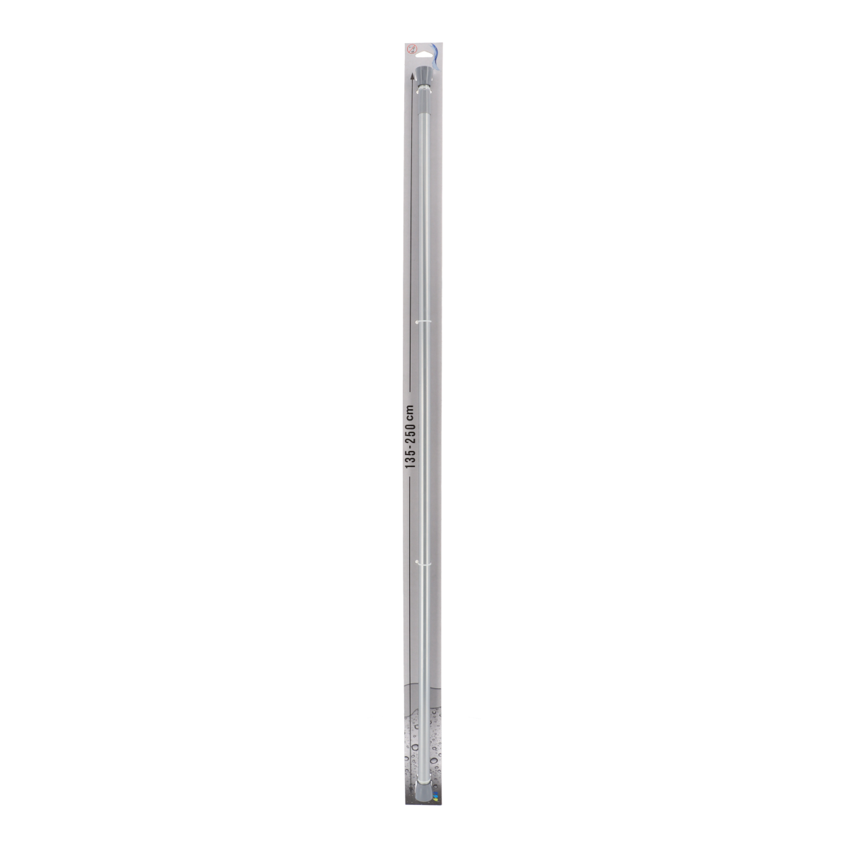 Tendance držač zavjese za kadu 135 - 250 cm aluminij, sivi - Image 2