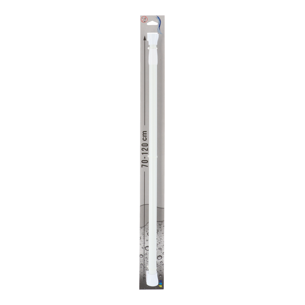 Tendance držač zavjese za kadu 70-120 cm aluminij, bijeli - Image 2