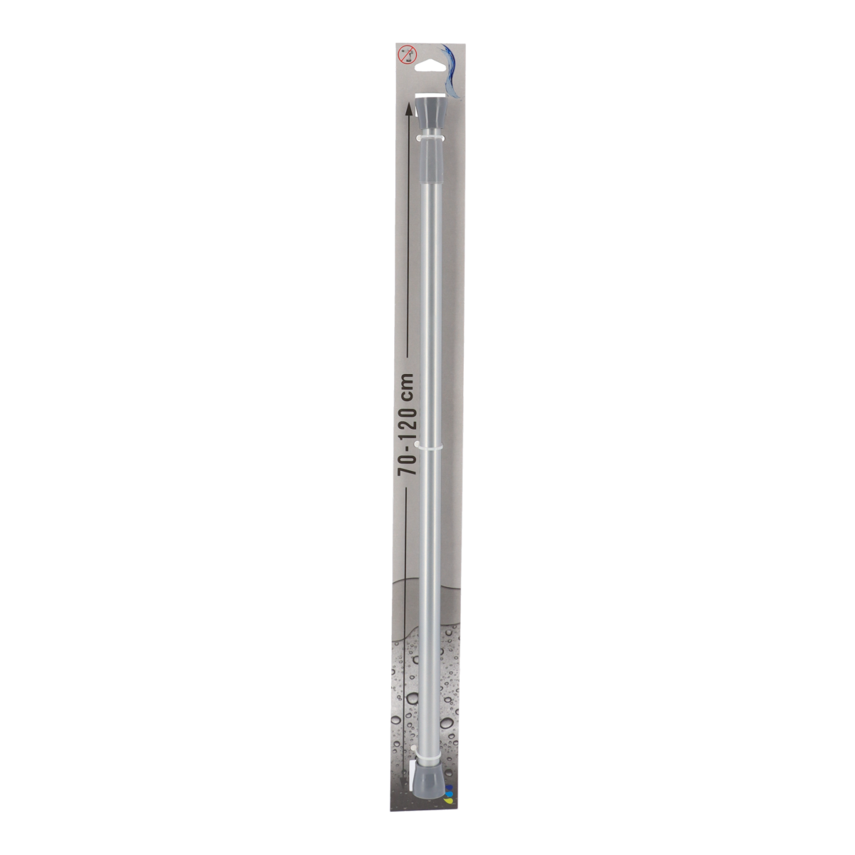 Tendance držač zavjese za kadu 70 - 120 cm aluminij, sivi - Image 2