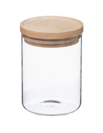 Five  doza 0,6l, 10×14 cm, staklo/bambus