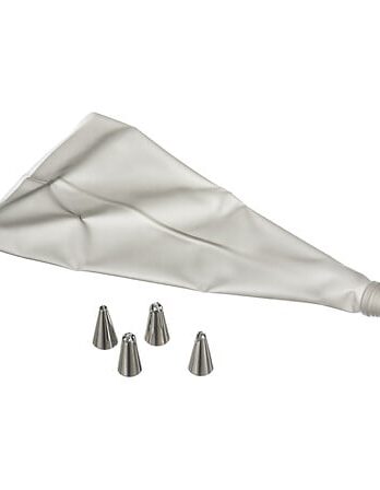 Five vrećica za ukrašavanje kolača 4 nastavka 17x31cm inox tpu