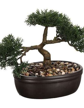 Atmosphera umjetno cvijeće bonsai 23cm keramika crna