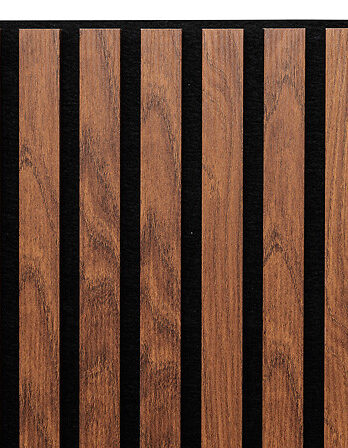 Atmosphera dekorativni zidni panel colva 60 x 60 cm dark wood, mdf