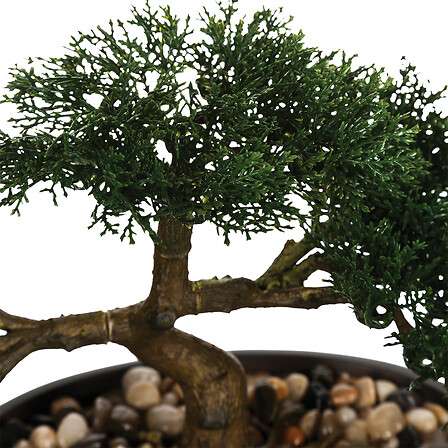 Atmosphera umjetno cvijeće bonsai 23cm keramika crna