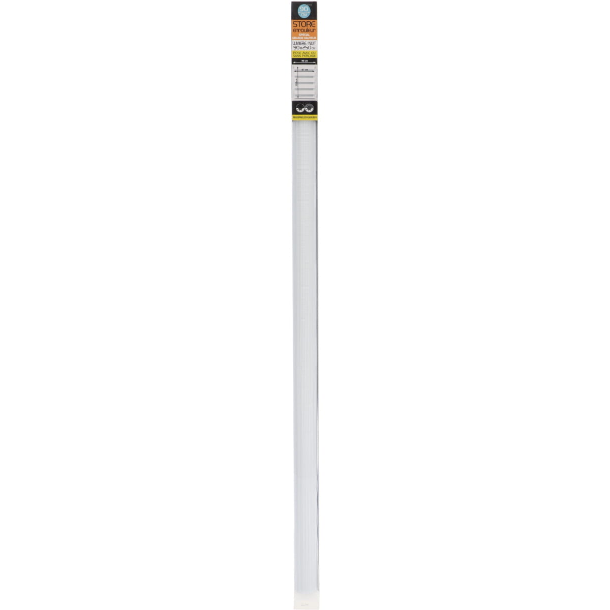 Luance rolo zavjesa zebra 90x250cm - bijela - Image 4