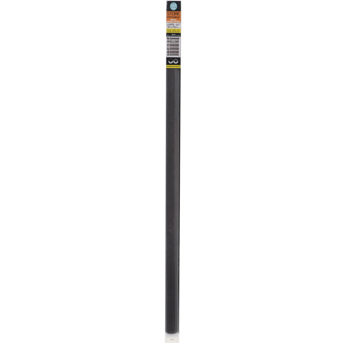 Luance rolo zavjesa zebra 90x250cm - tamno siva - Image 4
