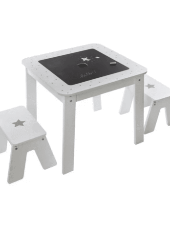 Atmosphera stol+2 stolca boy 57x57x51,5cm mdf sivi