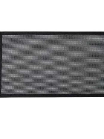 Luance kuhinjski tepih mat john 50x80cm višebojni tkani vynil – crno/srebrni