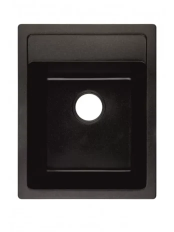 Inter Ceramic sudoper usadni pravokutni 50x40x20 cm + sifon, granit crni
