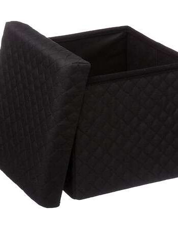 Five tabure 31x30x31cm mdf/poliester/polipropilen crni