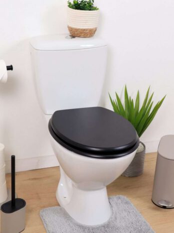 Tendance wc daska mdf sa inox okovima, crna
