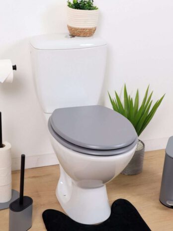 Tendance wc daska mdf sa inox okovima, siva