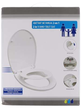 Tendance wc daska sa integriranim dječjim nastavkom, soft close, bijela