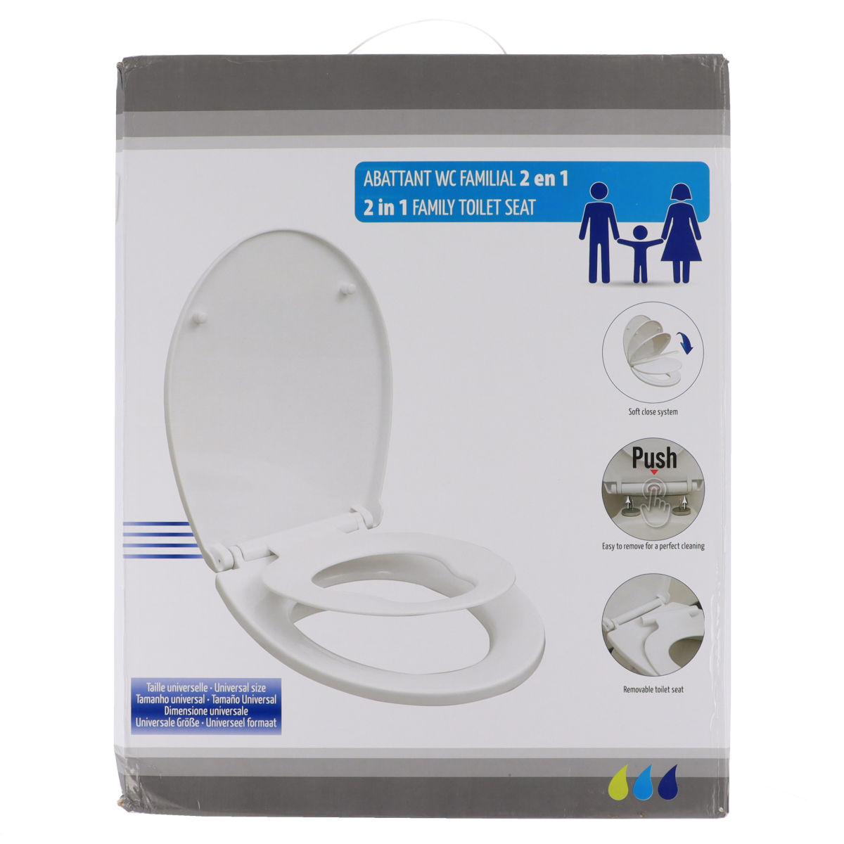 Tendance wc daska sa integriranim dječjim nastavkom, soft close, bijela - Image 2