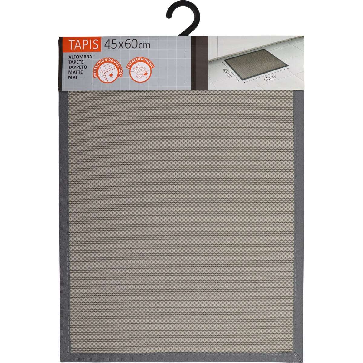 Luance kuhinjski tepih mat john 45x60cm višebojni tkani vynil - taupe/bež - Image 2