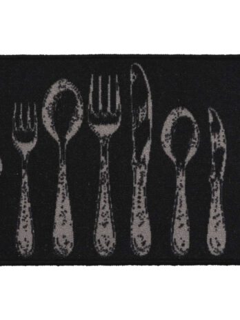 Luance kuhinjski tepih 40×60 cm dekor poliamid – crni